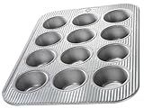 USA Pan Bakeware Muffin Pan, 12-Well, Aluminized Steel