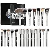 DUcare Professional Makeup Brushes Set 31Pcs Panda Series Makeup Brush Set Kabuki Foundation Blending Face Powder Blush Concealers Eye Shadows With Leather Case Organizer