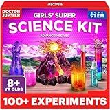 Doctor Jupiter Girls' Super Science Kit for Ages 8-12 Ideas for Girls 8,9,10+ Years Old | Chemistry Set, STEM Toy Kit with 100+ Experiments | Learning & Educational Projects
