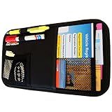 Fancy Mobility Car Sun Visor Organizer - Auto Accessories Document Holder - Car, Truck, SUV Registration & Insurance Storage Pouch - Road Trip Essentials Gift for Any Driver + 5Year Warranty (2 Pack)