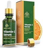 Tree of Life Vitamin C Serum For Face - Brightening Face Oil for Dark & Age Spots - For Dry & Sensitive Skin with Vitamin E for Soft Smooth Glow - Dermatologist Tested, 1 Fl Oz