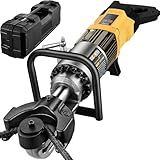 2025 Upgraded Electric Rebar Bender with Advanced Pure Copper Brushless Motor, 1100W Portable Hydraulic Rebar Bender Tool, Bending up to 1 Inch 25mm #8 Rebar, Handheld Rebar Bender Machine, 110V