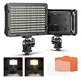 Neewer on Camera Video Light Photo Dimmable 176 LED Panel with 1/4" Thread for Canon, Nikon, Sony and Other DSLR Cameras, 5600K (Battery Not Included)