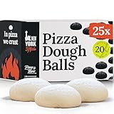 Poco Bero Pizza Dough – 25 x 10 oz Frozen Pizza Dough Balls – Perfect Pizza Oven Accessories for 12-inch Pizzas – Fresh NY