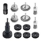 Bvcurdw Wheel Hub Cleaning Tool with Wire Cup/Wheel/Pen Brushes