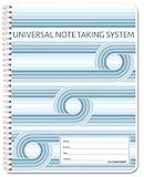 BookFactory Universal Note Taking System, Cornell Notes, Notetaking Notebook, 120 Pages, 8.5" x 11" (Made in USA)
