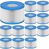 Slamate Type VI Hot Tub Filter Cartridge Compatible with Lay-Z-Spa, Coleman SaluSpa 90352E, 58323E, 58323 Swimming Pool Pump, 12 Pack