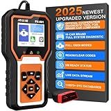 OBD2 Scanner Check Engine Light Car Code Reader Clear Error Codes ABS SRS SAS Etc Full Vehicle System Diagnostics Tool Compatible with Toyota Honda Ford