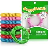 BuggyBands 36 Pack Mosquito Repellent Bracelets, DEET-Free Waterproof Bands, Individually Wrapped