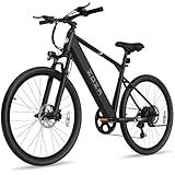 ZDZA Electric Bike, 1000W Peak Motor, 26” Electric Mountain Bike, 40 Miles Range & 22 Mph Step-Over Ebike for Adults, Electric Bicycle for Commute, 7 Speed (Black)