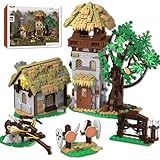 Medieval Building Set, Knight Training Ground Buildings Blocks for Adults, Teens DIY Toy Model Kits for Adult Boys Girls 12+ Home Office Art Decor Holiday Christmas Birthday Gift 1109PCS