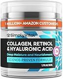 Anti-Aging Face Moisturizer with Retinol, Collagen & Hyaluronic Acid - Moisturizer Face Cream for Women & Men - Visibly Firming & Hydrating Neck Cream - Day & Night Skin Care - 1.7 fl oz