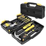 WGGE 39-Piece Home Tool Set/Hand Tool Set – Durable Household Hand Tool Kit with Hammer, Screwdrivers, Pliers, Wrench, Hex Keys & More – Compact Storage Case for Home Repairs, DIY & Maintenance