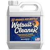 Wetsuit Cleaner & Deodorizer - 32 Fl Oz - Chlorine Removal & Odor Elimination - Wetsuit Wash & Neoprene Soap for Scuba Gear Wash