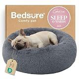 Bedsure Calming Dog Bed Medium Size Dog Donut Washable Pet Bed,30ins