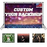Custom Backdrop Personalized 6x4 Ft, Customized Photo Backdrop Banner with Picture Logo, Personalized Background for Photography, Gift for Birthday, Baby Shower, Christmas Decorations, Made in USA