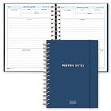 S&O Medium Meeting Notebook for Work - Professional Notepad for Task Organization – Business Scheduler Notepad- Office Journal Organizer Planner –168 Pages Session Notes for Work -, 6.4"x8.4”