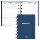 S&O Medium Meeting Notebook for Work - Professional Notepad for Task Organization – Business Scheduler Notepad- Office Journal Organizer Planner –168 Pages Session Notes for Work -, 6.4"x8.4”