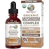 MaryRuth's Mushroom Complex | Lion's Mane | Turkey Tail | Reishi Mushroom | Shiitake Mushrooms | Alcohol Free | Mushroom Blend | Organic | Non-GMO | Vegan | 30 Servings
