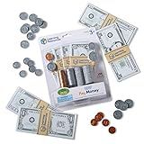 Learning Resources Pretend Play Money - 150 Pieces, Ages 3+ Play Money for Kids, Pretend Money for Kids, Play Money Set, Money and Banking Play Toys, Toddler Learning Toys,Easter Basket Stuffers​