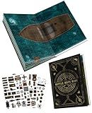 CZYY DND Battle Map Book – 32 Reusable Dry/Wet Erase Mats with 100+ Scenery Decals, 1" Grid & Lay-Flat Binding - Portable RPG Terrain Kit for Campaigns, Game Night & Miniature Battles (Style A)