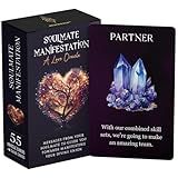 Soulmate Manifestation: A Love Oracle - Messages from Your Soulmate to Guide You Towards Manifesting Your Union - Deck of 55 Small Oracle Cards with Meanings on Them (Pocket Size)