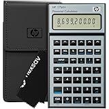 HP 17bII+ Financial Calculator – 250+ Professional Functions for Business, Finance & Accounting – RPN, Algebraic Entry, College Math Solver, 2-Line Display, 28KB Memory – Includes Case, Cleaning Cloth