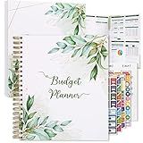 SOLIGT 8.5 x 11 inches Large Budget Planner and Monthly Bill Organizer – Premium Hardcover Budget Book with 12 Pockets for Savings, Debt, Expense Tracking – Budget Tracker with Stickers