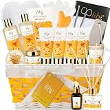 21Pcs Spa Gifts Set, Moisturizing Almond Spa Gift Baskets for Women & Men