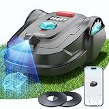 YARDCARE 2026 New M800Plus Robot Lawn Mower, GPS & 3D Vision, with 32.8 ft Magnetic Stripe, Obstacle Avoidance, Auto-Charging, APP Control, Bow-Shaped Mowing for Lawns up to 8611 sq.ft (Deep Black)