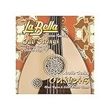 Labella OU80AB Oud Strings 12- String Set Arabic FF Tuning Black Nylon Silver Plated Wound 22-33