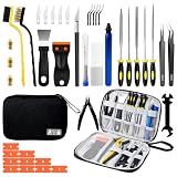 51Pcs 3D Printer Tools Kit,3D Printer Accessories for All FDM/SLA Printers Includes Nozzle Cleaning Tools,deburring Tool,Removal Scrapers,Files,Brushes,Knife,Complete Starter Kit with Storage Case