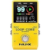 NUX Loop Core Stereo Looper Guitar Pedal, Effect Pedal for Electric Guitar, 6 Hours Record Time, Stereo Audio，MIDI Control, HD Color LCD Screen, Customize Boot-Up Picture