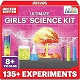 Doctor Jupiter Girls' Science Kit for Kids Ages 8-10-12-14 for 8,9,10+ Year Old Girls | Chemistry Set, STEM Toy Kit with 135+ Experiments | Learning & Educational Projects