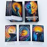GZXINKE Intuitive Oracle Cards, Oracle Cards for Beginners, 56 Oracle Card Deck to Awaken Inner Wisdom, Enhance Psychic Abilities, Spiritual Guidance