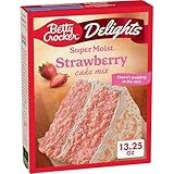 Betty Crocker Delights Super Moist Strawberry Cake Mix, 13.25 oz