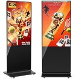 YCKJNB 55 inch Indoor Digital Signage,CMS Software,4K UHD LCD Screen IPS Floor Standing Digital Kiosks Interactive Displays with WiFi HDMI/USB Input Auto AD Player, Android OS Black