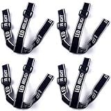 RecDec 4 Pack Headlamp Strap Replacement Headband Head Lamp Elastic Head Band Belt for LED Headlamps Flashlight Rechargeable Hands-Free Headlight Bike Front Light