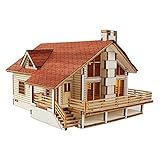 Desktop Wooden Model Kit Garden House A with a Large Deck by YOUNGMODELER by Young Modeler