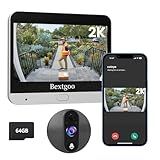 Bextgoo 2K Video Peephole Doorbell Camera with 64GB Memory Card, Door Peephole Video Doorbell with 4.3" Color Monitor, 8000mAh Battery, 170° Wide View, Smart Detection Alerts, Night Vision