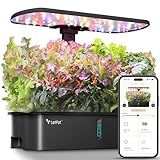 LETPOT LPH-Air Hydroponics Growing System Kits, APP & WiFi Controlled Smart Indoor Garden with 24W Grow Light Full Spectrum, 10 Pods Planter Indoor Gardening for Gifts, Kitchen, Vegetable (Black)