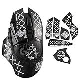 IMMOENUC Mouse Grip Tape Sticker for Logitech G502 Lightspeed / G502 Hero Mouse Anti Slip Skin Self-Adhesive,Pre-Cut,Sweat-Resistant Game Mice Accessories(Printing Pattern)