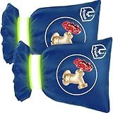 WNATN Outdoor Faucet Cover for Winter Freeze Protection,7.8" H x 6.2" W,Spigot Covers Winter Insulated,Waterproof Outdoor Faucet Cover Socks for Winter,Hose Bib Covers, Set of 2(Navy Blue)