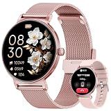 taopodo Smart Watches for Women, 1.27" AMOLED Health Fitness Tracker with Bluetooth Calling (Answer/Make Calls), 120+ Sports Modes, Timer, IP68 Waterproof Watch for Android/iPhone