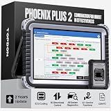 TOPDON Phoenix Plus 2, OE-Level TOPDON Scanner, Advanced Online ECU Coding & Configuration Flashing, Bidirectional Scan Tool with Topology Map, CANFD, 42+ Services, FCA AutoAuth, 2 Years Free Update