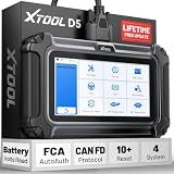 XTOOL Car Scanner D5 OBD2 Scanner ABS SRS Check Engine Code Reader 10 Reset