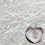 1/2LB White Crinkle Paper Filler - 8oz Crinkle Cut Shredded Paper for Gift Baskets, Bridesmaid Proposals, Mothers Day Gifts, Birthdays, Wedding Boxes, Bags Decorations and Craft Wrapping Supplies