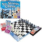 No Stress Chess by Winning Moves Games USA, Celebrating 20 Years as The Chess Teaching Game Using Innovative Action Cards, for 2 Players, Ages 7+ (1091)