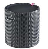 Keter Cool Side Table Cooler 3 in 1 Outdoor Patio Table and Ice Chest Storage, Ideal Hot Tub Table, Decor and Outdoor Patio Bar, Portable Bar, Graphite