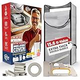 Premium Energy Saving Attic Stairs Insulation Cover – Full Set Extra Thick, Double Bubble, Fits 54" x 25" x 11" Pull-Down Door - Universal Size - Full Kit